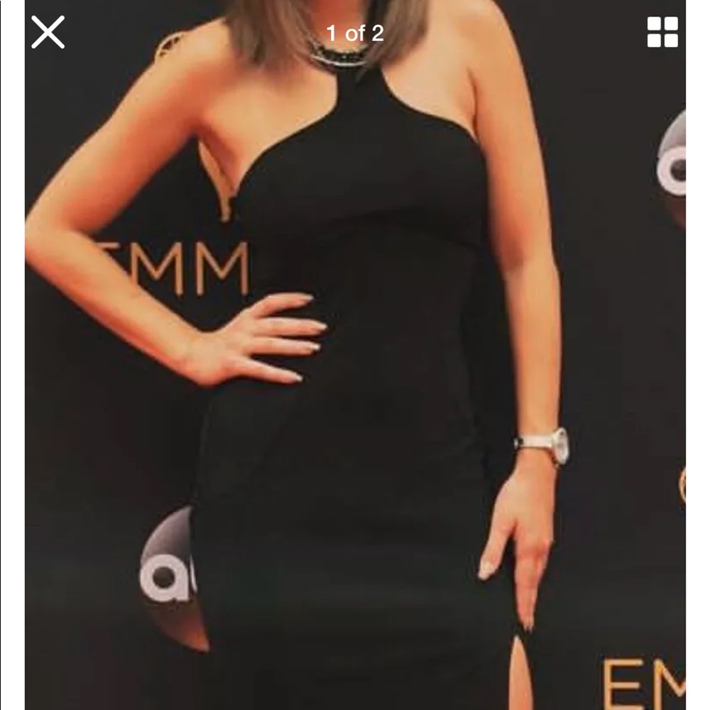 black maxi dress